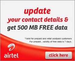 top for airtel code up Internet Data For Get Free Airtel Trickz 4) 500MB (Top