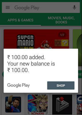 recgareg code added play store trick