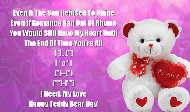Teddy Day Images with Quotes