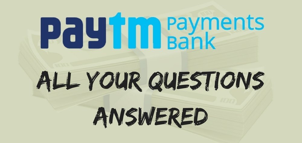 question answers Faq paytm bank