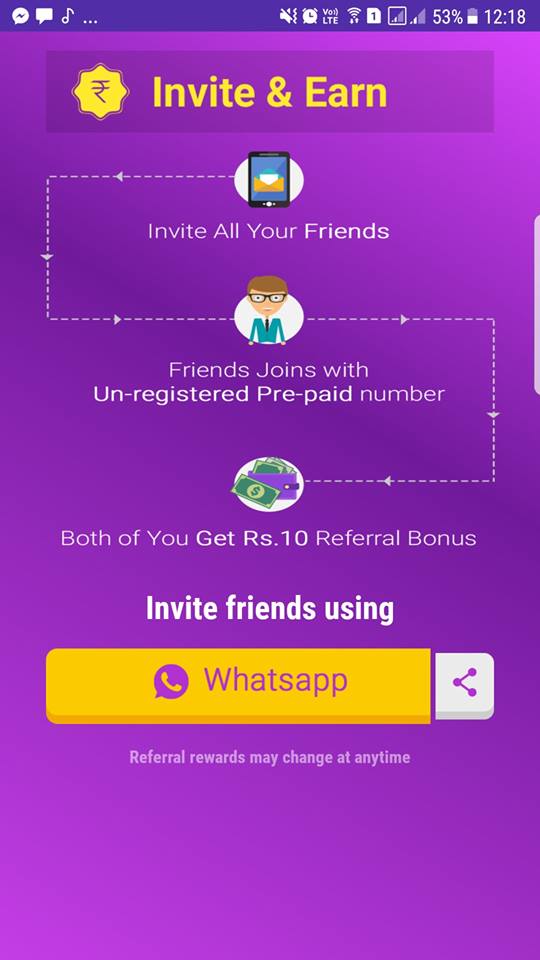 Get Rs.12 on Sign Up & Rs.10 Per Refer @Smartcall App