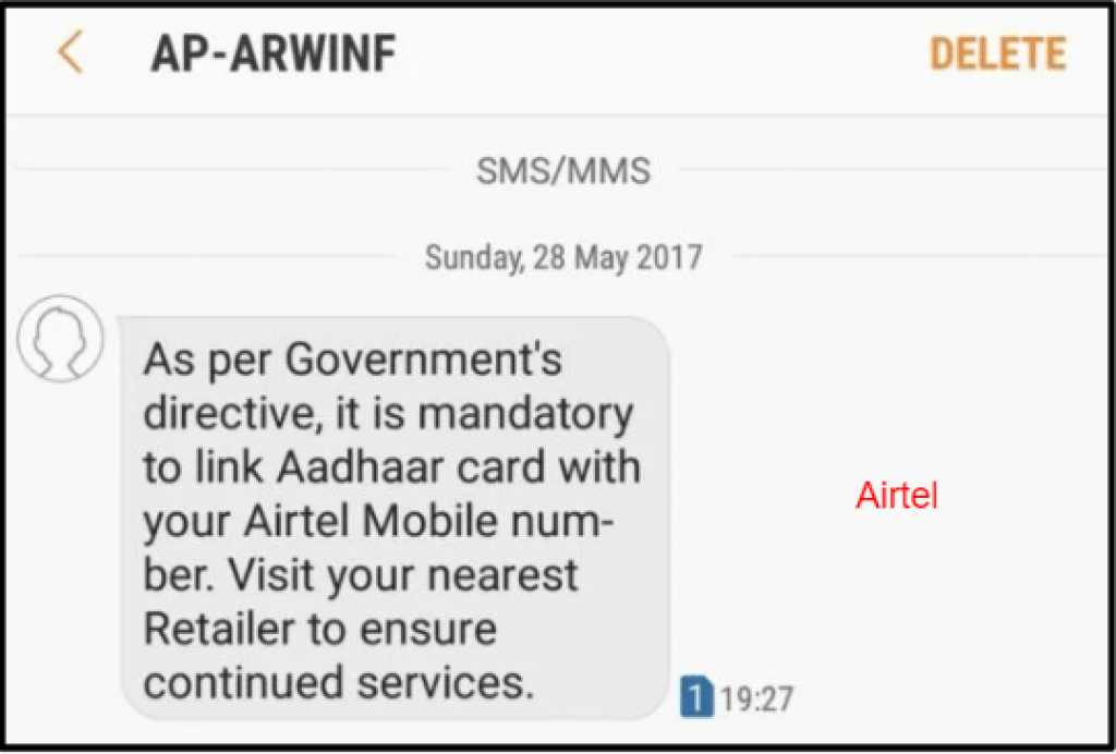 It is Compulsory To Link Aadhar Card With Your Mobile Number