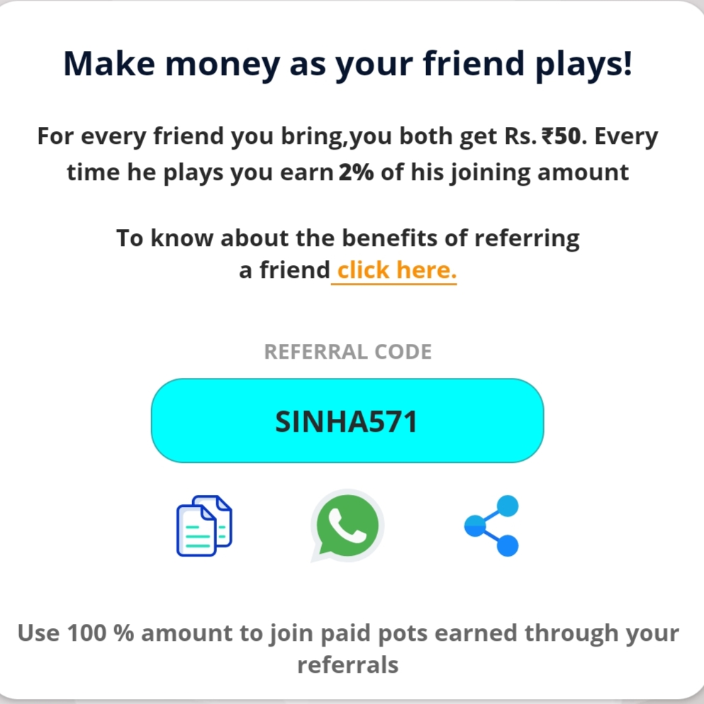 Playerzpot Refer code