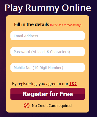 rummy sign up banner