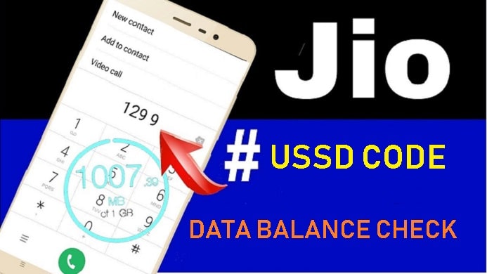 jio data balance check number