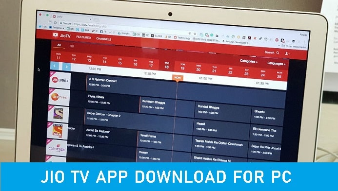 jio tv app download for pc