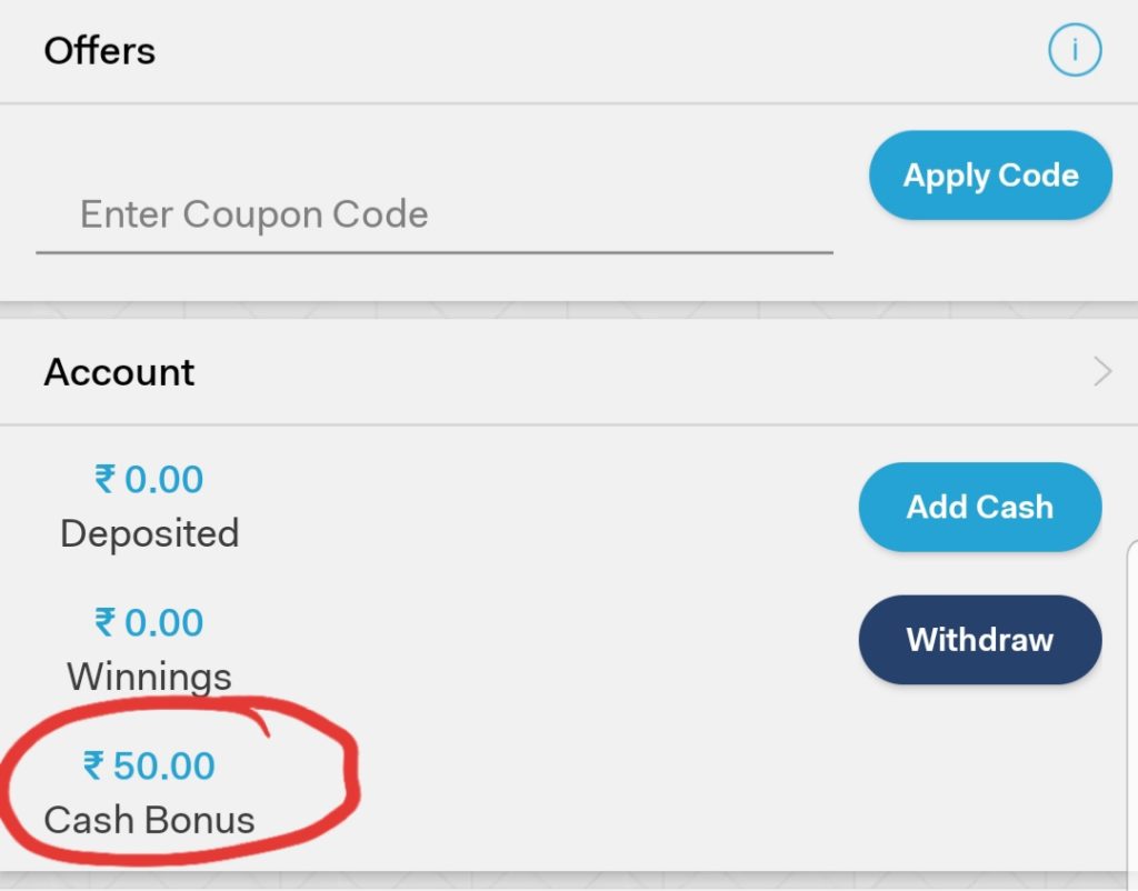 Real11 Cash Bonus