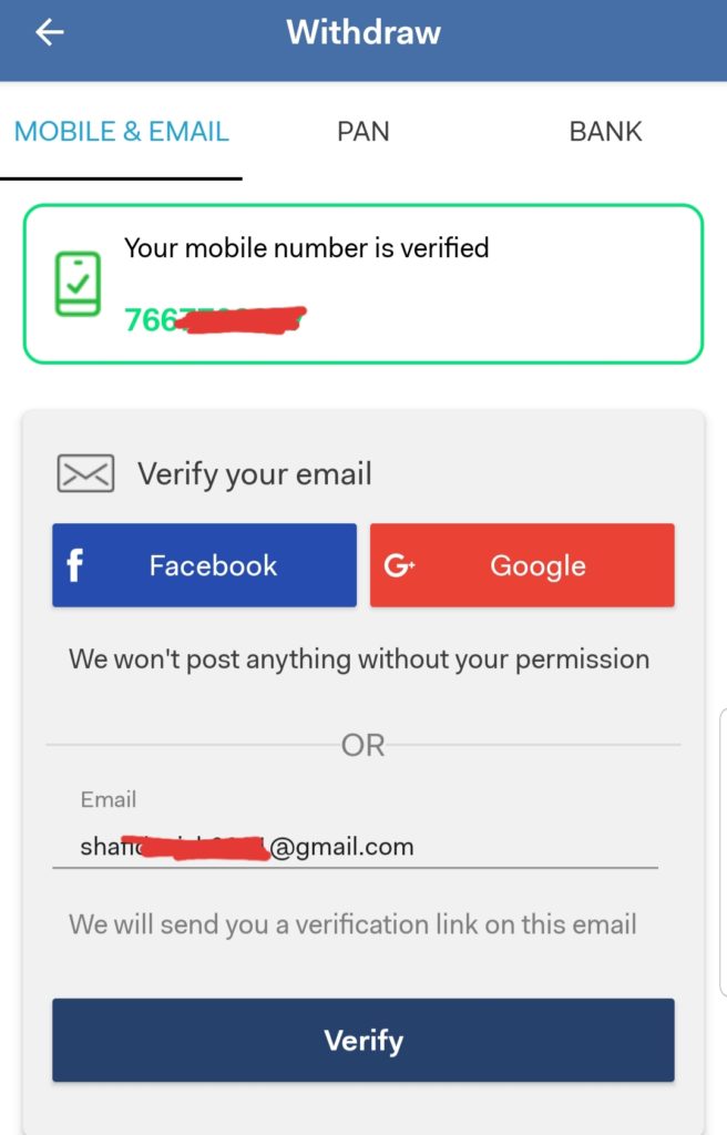 Mobile Verification KYC