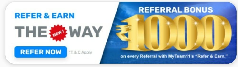 myteam11 refer earn app