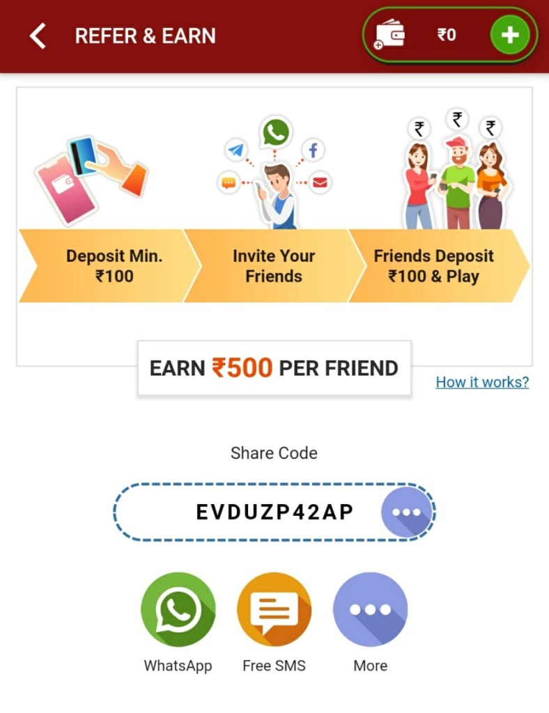 Howzat referral code 2020