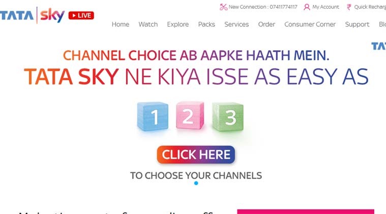 Modify TATA sky channels Online