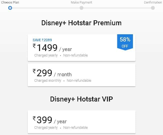 Hotstar Premium Plans without Paying