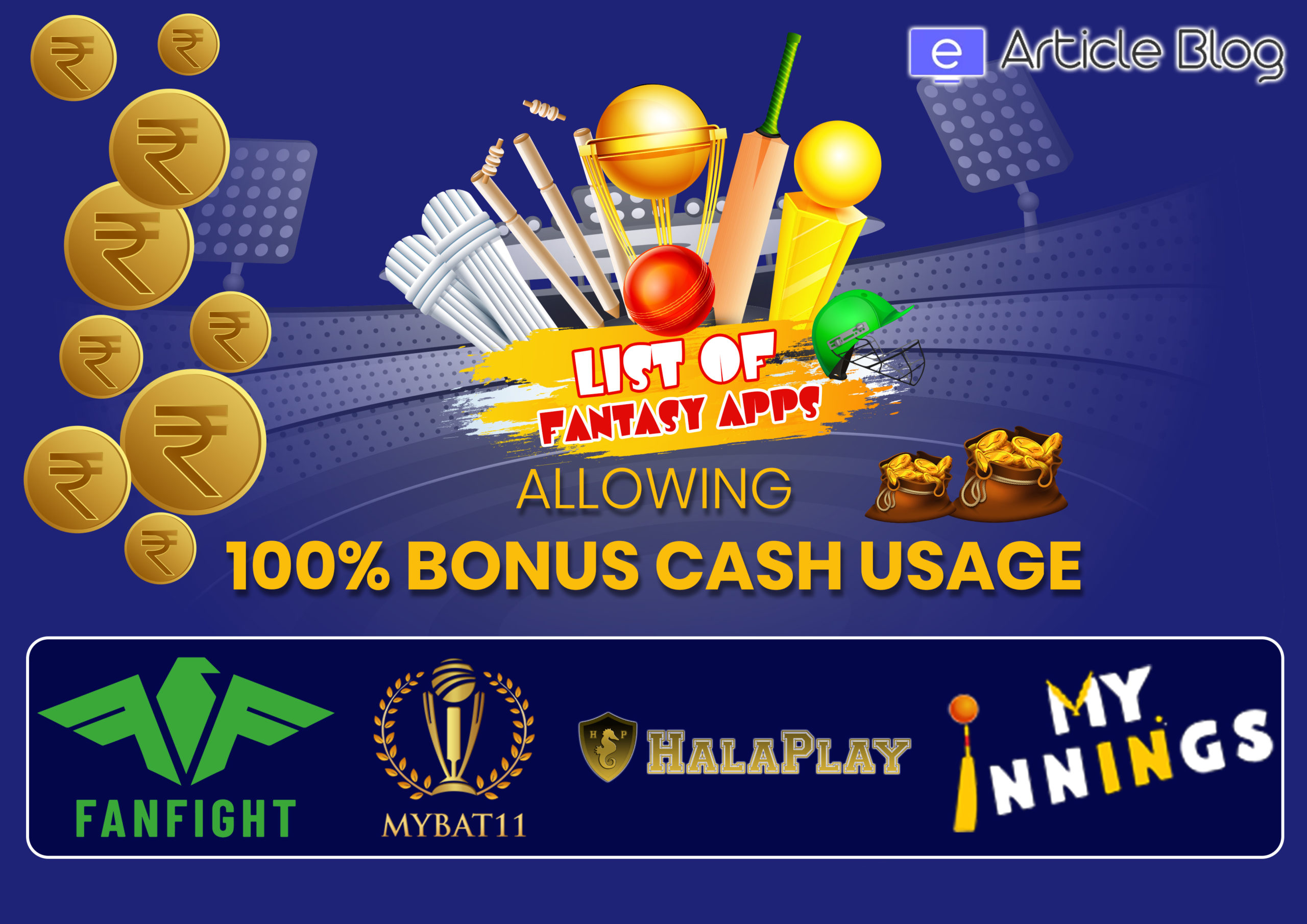 100 % Bonus Usable Fantasy apps