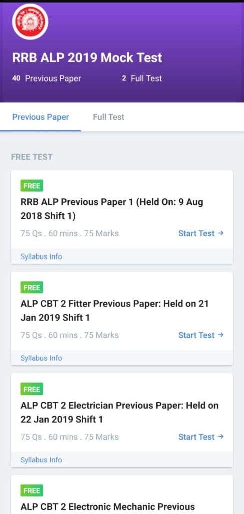 Start Free testbook test series