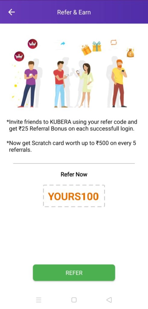 Kubera Fantasy Refer Code