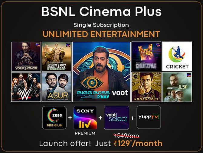 BSNL Broadband Zee5 Offer