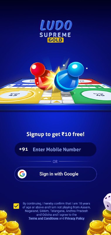 Ludo Supreme Sign up