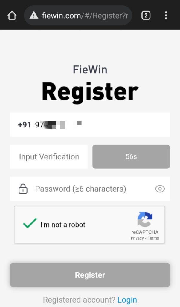 FieWin Referral Link