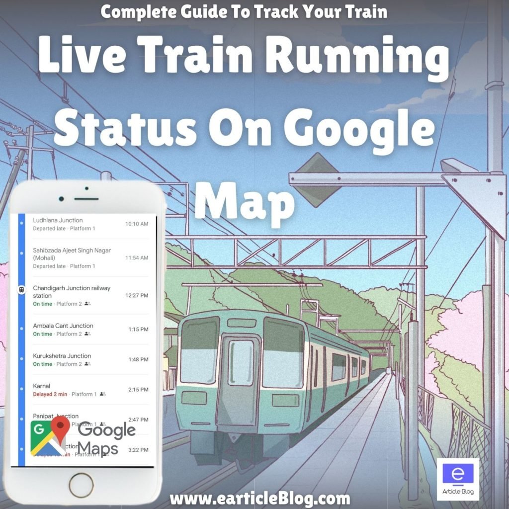 real time Train Running Status On Google Map