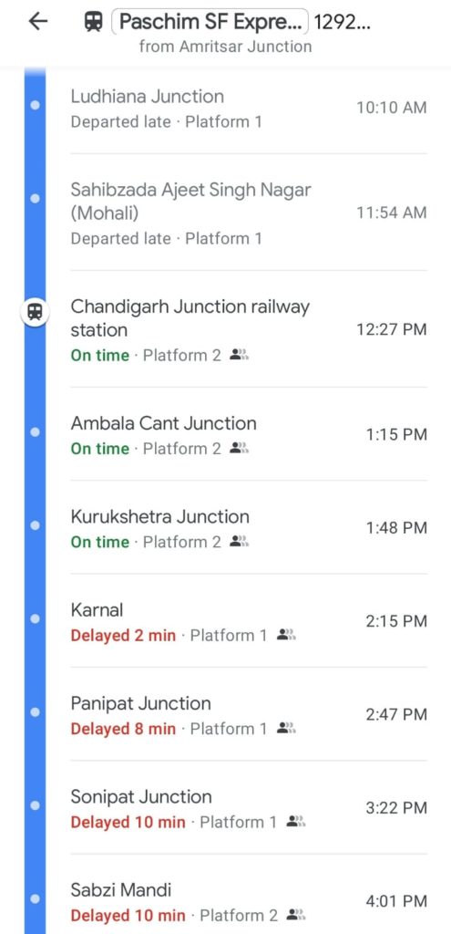 Live Train Running Status On Google Map