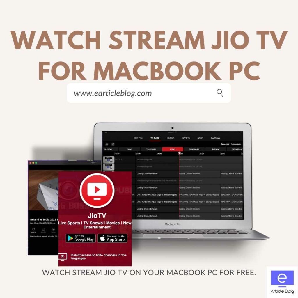 How To Watch Stream Jio Tv For Macbook PC