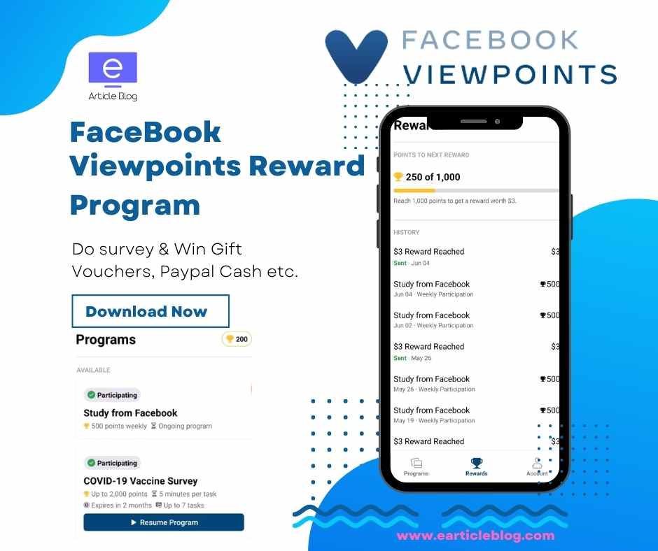 facebook Viewpoints Reward Program