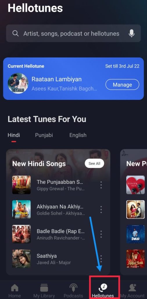 wynk music caller tune app