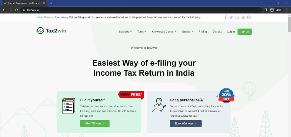 Free Income Tax Return Filing on