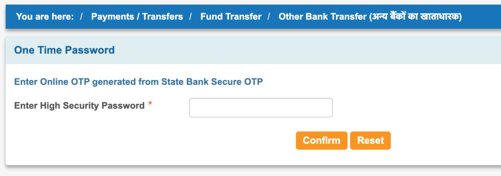 otp generates sbi secure otp app