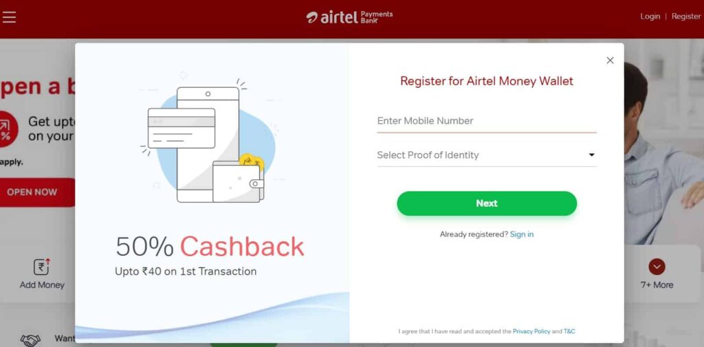 Airtel Bank Open Account