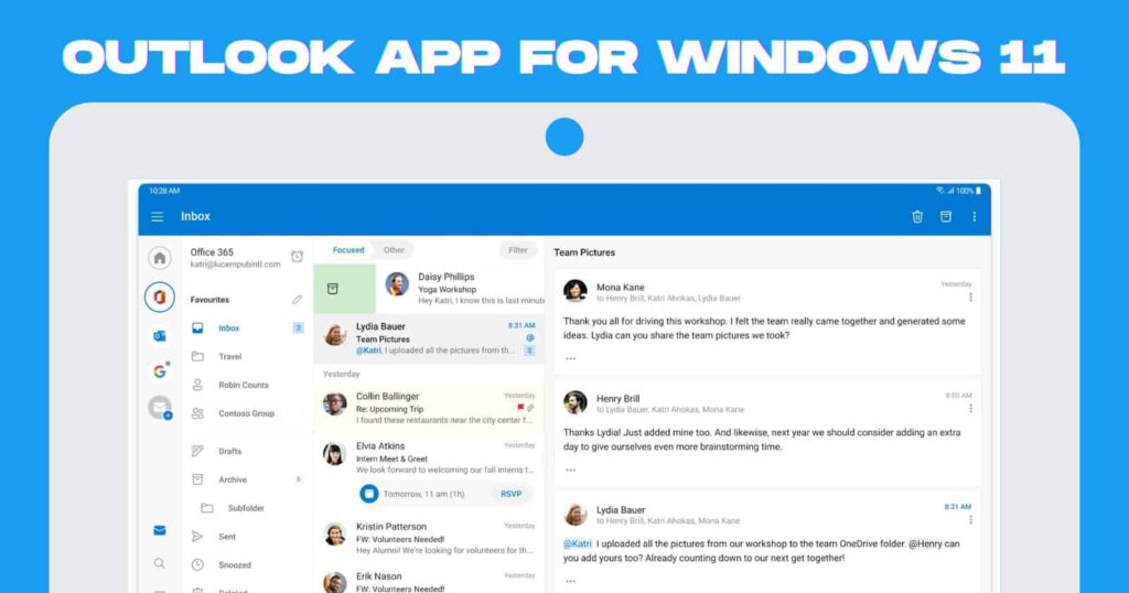 Outlook App for Windows 11