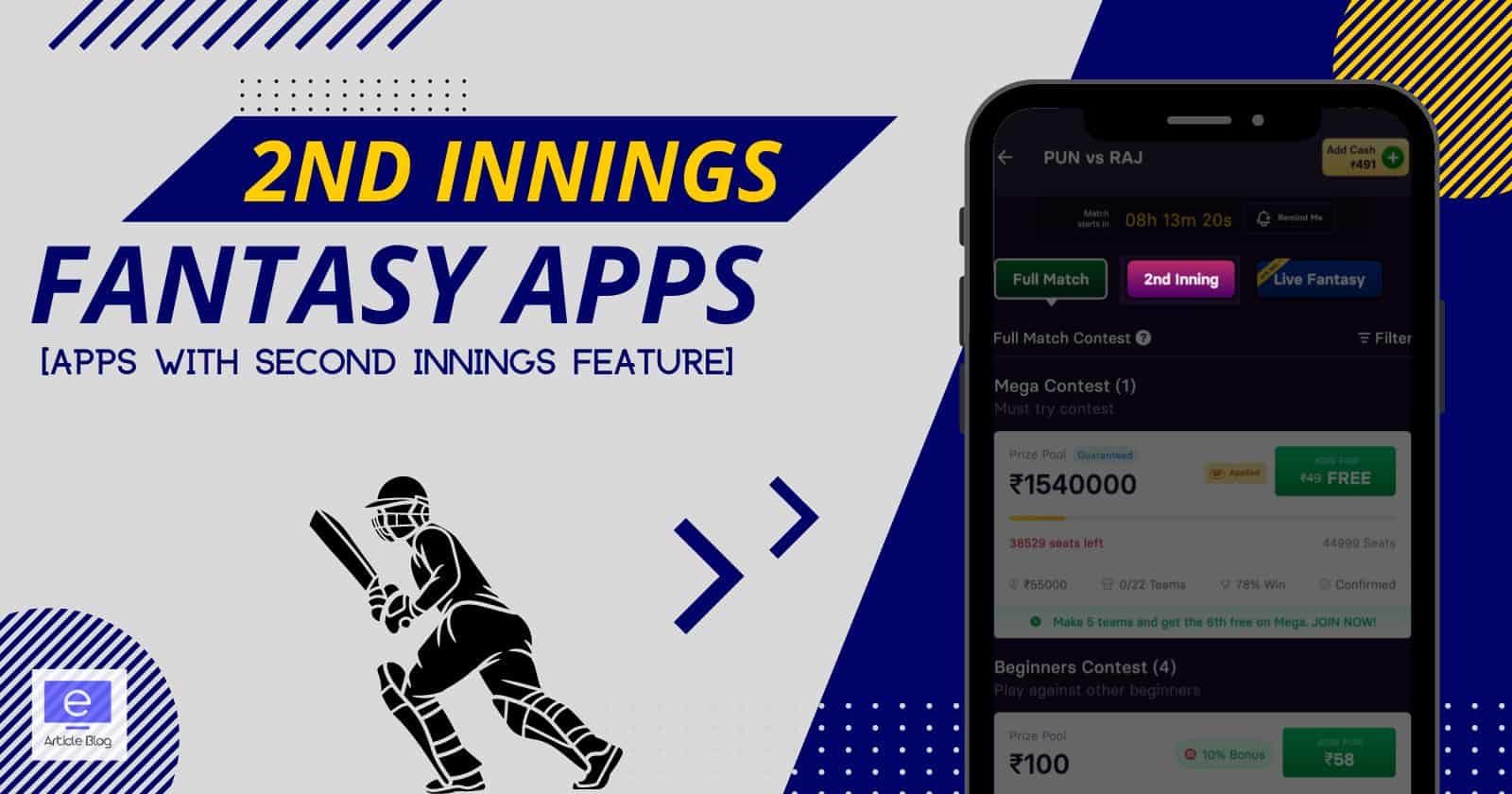 2nd Innings Fantasy Apps