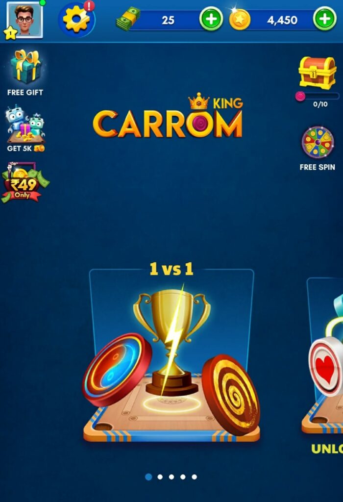 Carrom King app