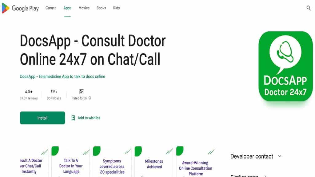 DocsApp Online Doctor Consultation App