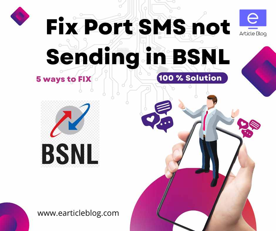 Fix Port SMS not Sending in BSNL