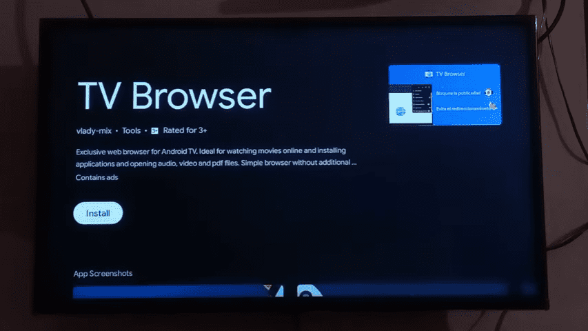 TV Browser Internet Install