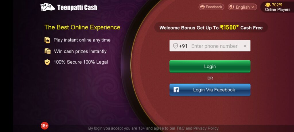 Happy Teen Patti Login