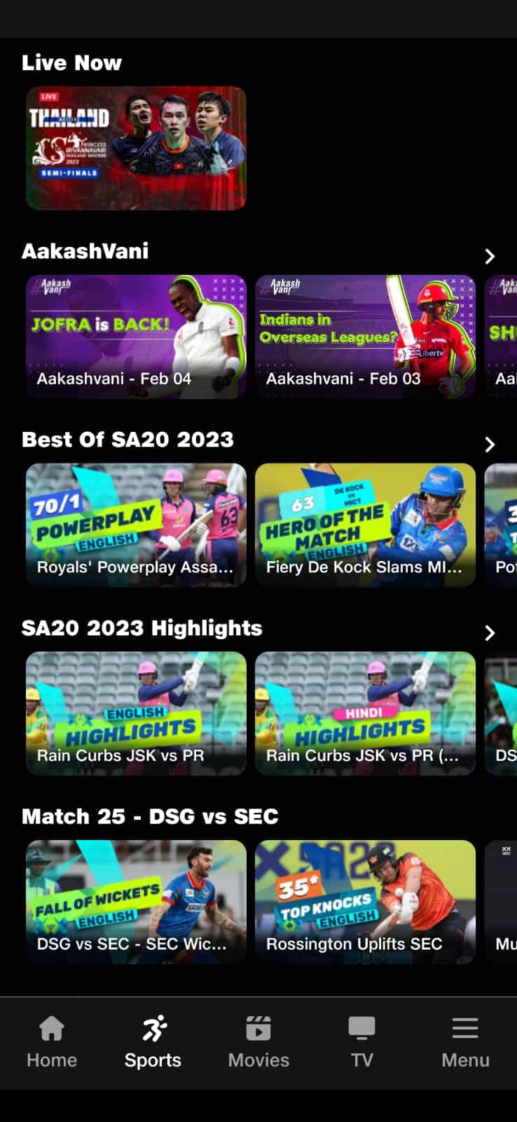 JioCinema App Watch Live Sports