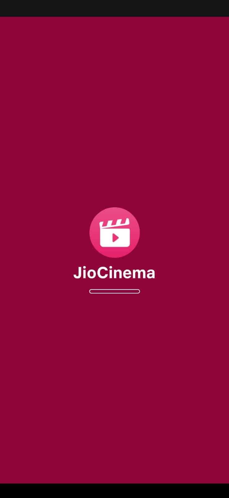 JioCinema App Welcome Screen