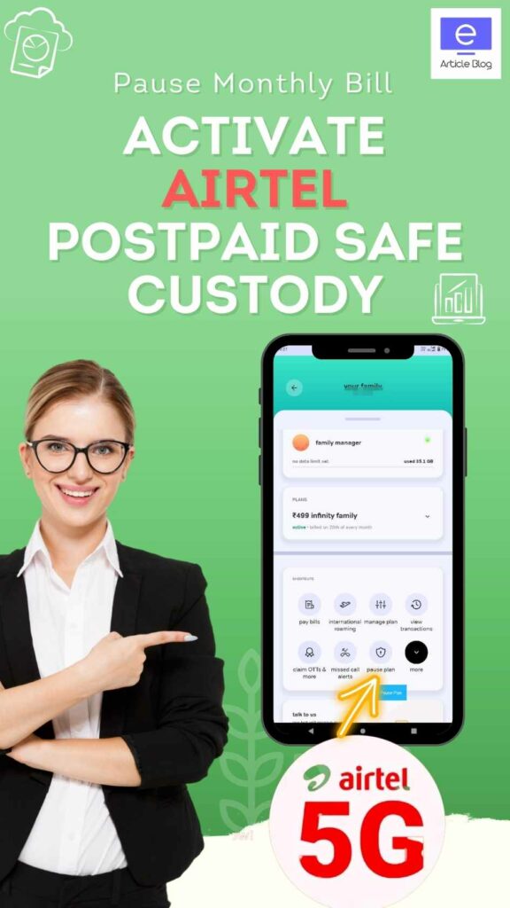 Activate AirTel Postpaid Safe Custody 