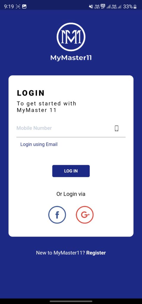 MyMaster11 Login