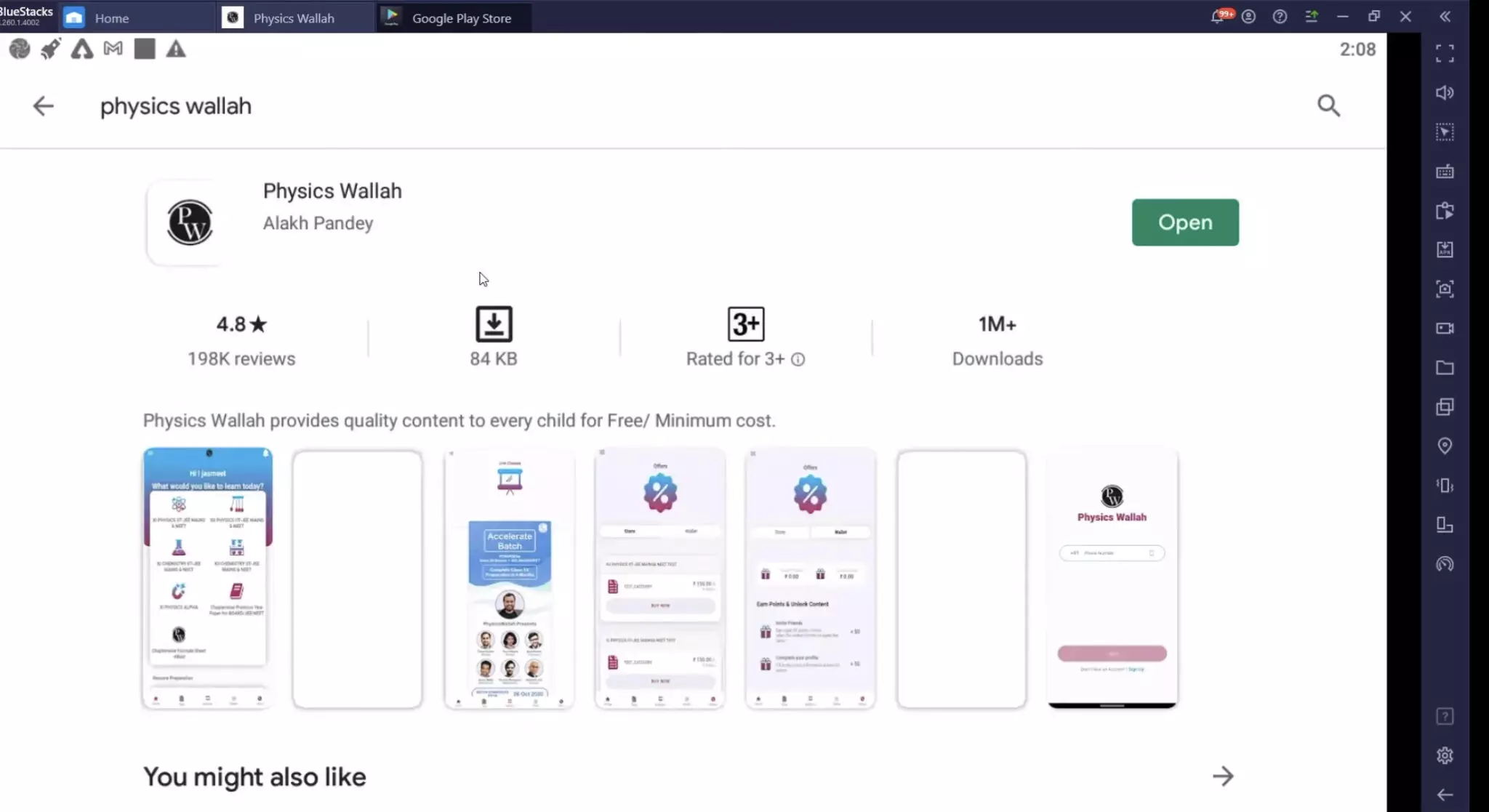 Download Physics Wallah APK in Windows 11/10/8 Laptop PC