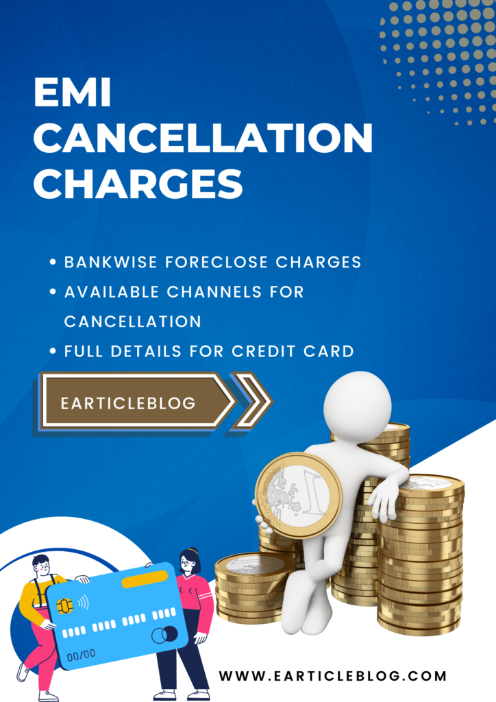 EMI Cancellation Charges Bankwise