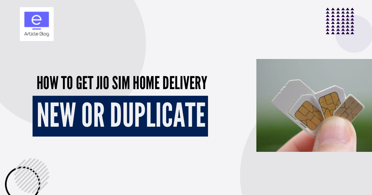 Jio duplicate sim order online