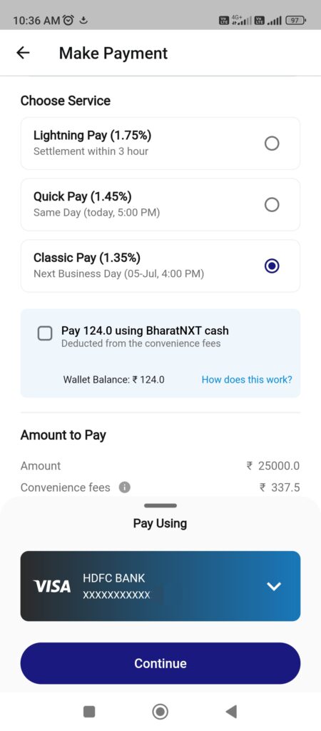 BharatNXT App Charges