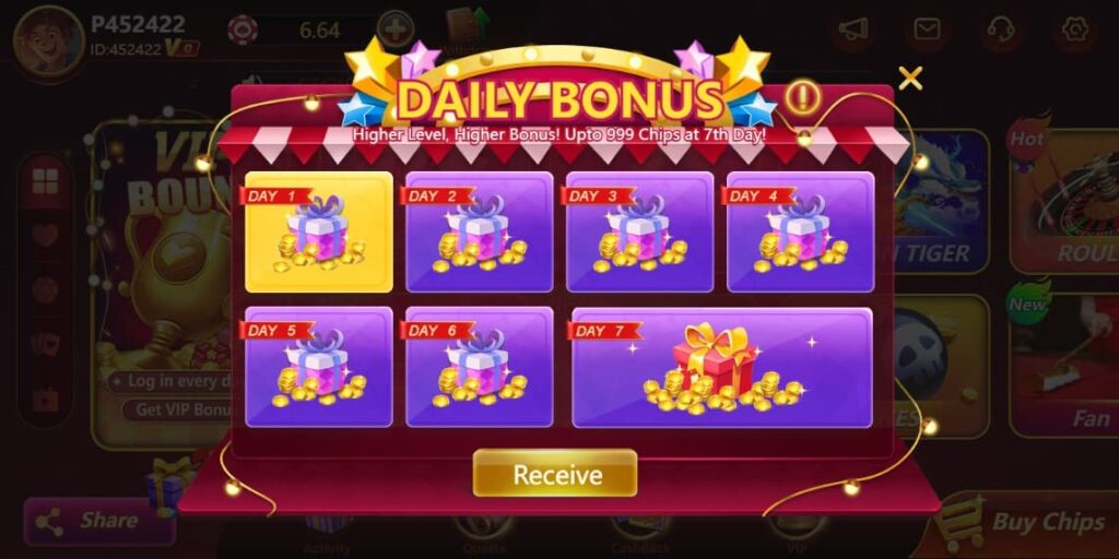 daily bonus