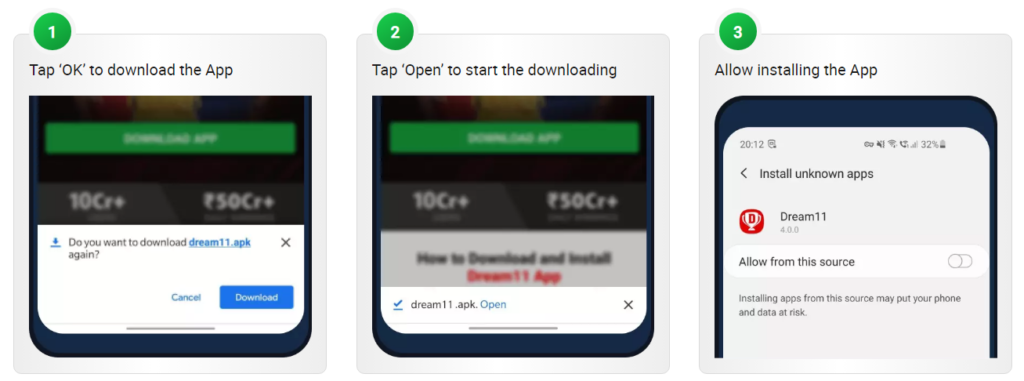 How to Download in Three Steps