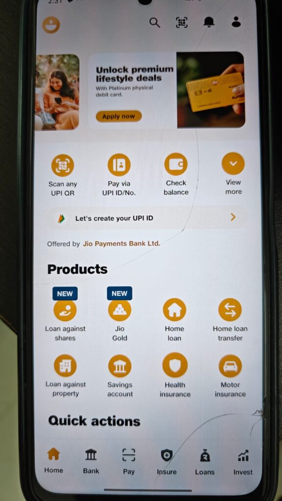 Jio finance itr filing