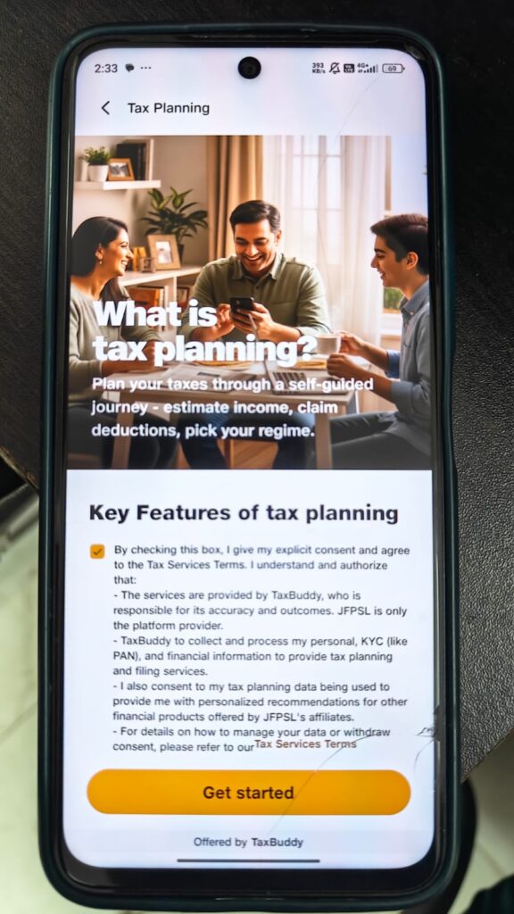 Jio finance tax filing 