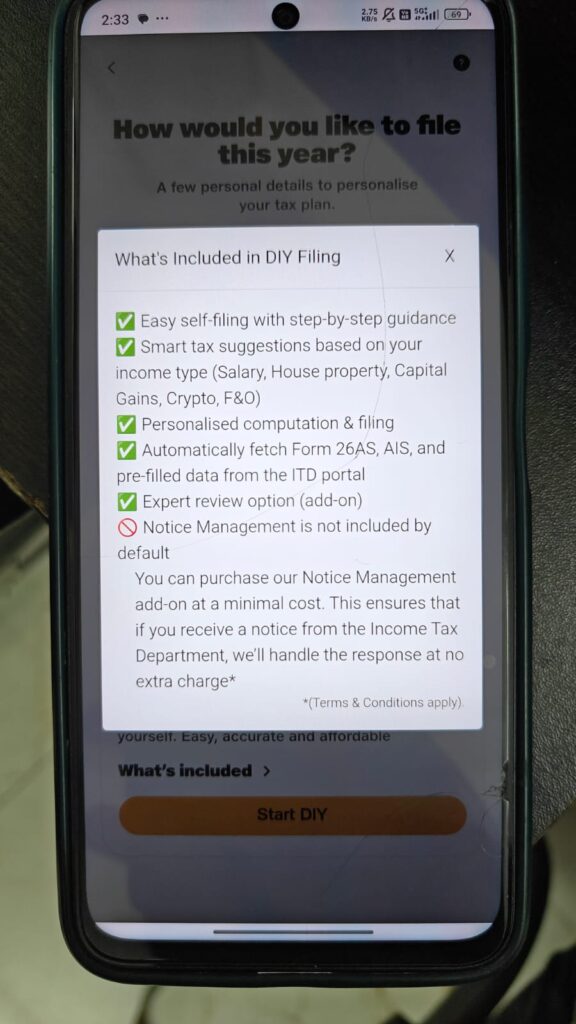Jio Finance ITR Filing